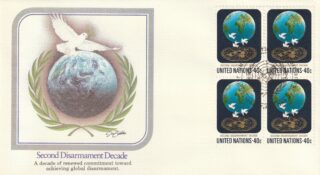 1982 United Nations New York #370 Second Disarmament Decade FDC