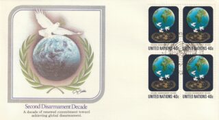 1982 United Nations New York #370 Second Disarmament Decade FDC