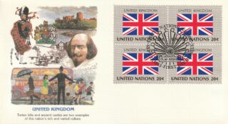 1983 United Nations New York #399 Flag of Great Britain FDC