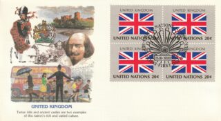 1983 United Nations New York #399 Flag of Great Britain FDC