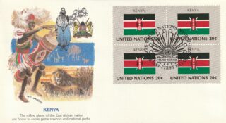 1983 United Nations New York #406 Flag of Kenya FDC