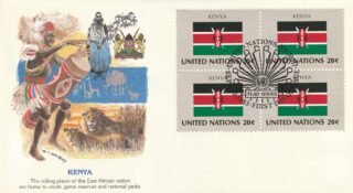 1983 United Nations New York #406 Flag of Kenya FDC