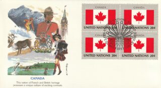 1983 United Nations New York #410 Flag of Canada FDC