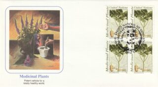 1990 United Nations New York #576 Medicinal Plants - Panax Quinquefolium FDC