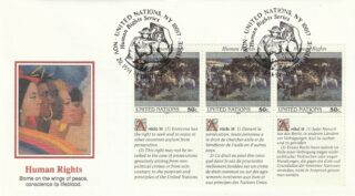 1991 United Nations New York #600 Universal Declaration of Human Rights FDC