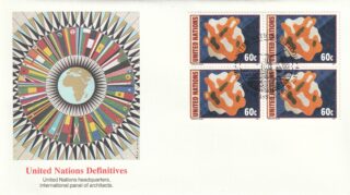 1996 United Nations New York #673 Mural by Fernand Leger FDC