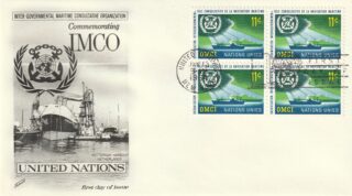 1964 United Nations New York #124 Inter-Governmental Maritime Consultative Organization FDC