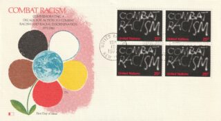 1977 United Nations New York #288 Combat Racism FDC