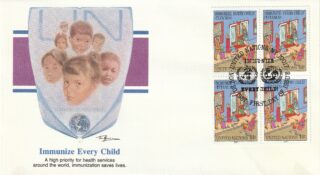 1987 United Nations New York #518 Immunize Every Child - Tetanus FDC
