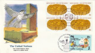1988 United Nations New York #521 For a Better World FDC