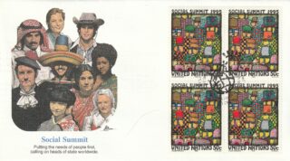 1995 United Nations New York #656 Social Summit, Copenhagen FDC