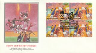1996 United Nations New York #684 Sport and the Environment - Women's Volleyball FDC