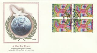 1996 United Nations New York #687 Plea for Peace FDC