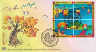 1997 United Nations New York #707a Earth Summit, 5th Anniversary FDC
