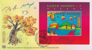 1997 United Nations New York #708a PACIFIC '97 Earth Summit + 5 FDC