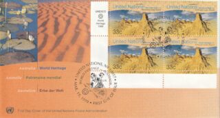 1999 United Nations New York #754 World Heritage Sites, Australia - Willandra Lakes Region FDC