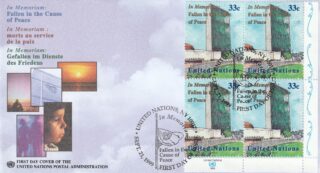 1999 United Nations New York #768 IN Memoriam - UN Headquarters FDC