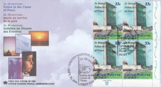 1999 United Nations New York #768 IN Memoriam - UN Headquarters FDC