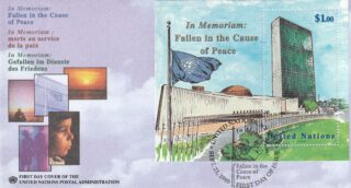 1999 United Nations New York #769 In Memoriam - UN Headquarters FDC