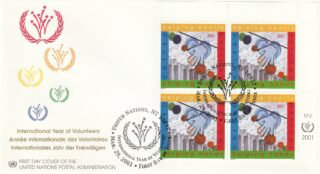 2001 United Nations New York #794 International Volunteers Year FDC
