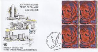 2001 United Nations New York #804 Rose FDC