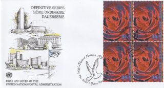 2001 United Nations New York #804 Rose FDC