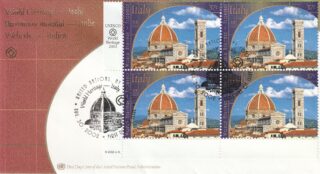 2002 United Nations New York #834d World Heritage Sites, Italy - Florence FDC