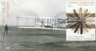 2003 United Nations New York #841a Powered Flight, Centenary FDC