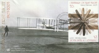 2003 United Nations New York #841a Powered Flight, Centenary FDC