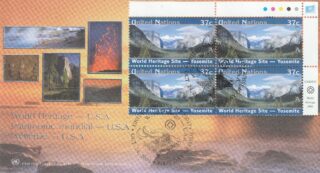 2003 United Nations New York #852a World Heritage Sites, United States - Yosemite National Park FDC