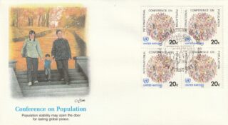 1984 United Nations New York #417 International Conference on Population FDC