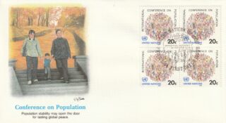 1984 United Nations New York #417 International Conference on Population FDC
