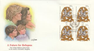 1984 United Nations New York #423 Future for Refugees FDC