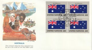 1984 United Nations New York #440 Flag of Australia FDC