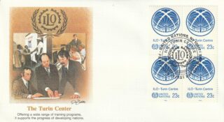 1985 United Nations New York #443 ILO Turin Center FDC