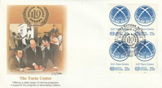 1985 United Nations New York #443 ILO Turin Center FDC