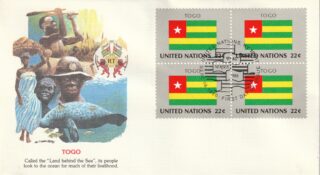 1986 United Nations New York #490 Flag of Togo FDC