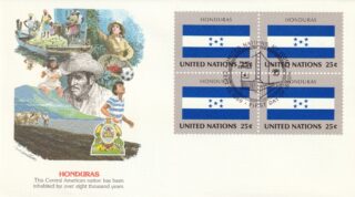 1989 United Nations New York #562 Flag of Honduras FDC