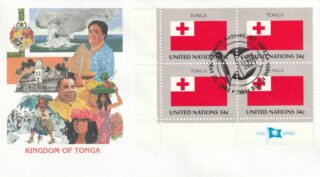 2001 United Nations New York #797 Flag of Tonga FDC
