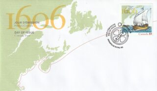 2006 Canada #2155 Champlain Surveys the East Coast FDC