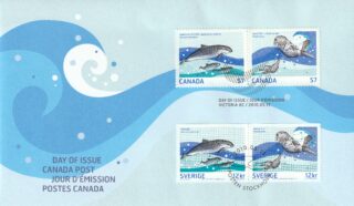 2010 Canada #2387c – 2387d Marine Life FDC