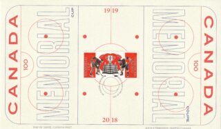 2018 Canada #3101 Memorial Cup: Vintage and current uniforms of Regina Pats FDC