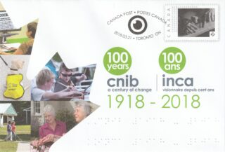 2018 Canada #S119 CNIB, 100th Anniversary SEC