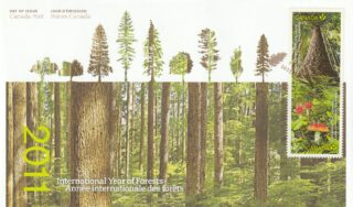 2011 Canada #2462 - 2463 International Year of Forests FDC