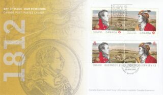 2012 Canada #2555a The War of 1812 FDC
