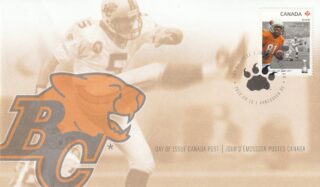 2012 Canada #2569 BC Lions Geroy Simon (1975- ), 'Lui's Kick' FDC