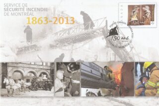 2013 Canada #S94 Service de sécurité incendie de Montréal, 150th Anniversary SEC
