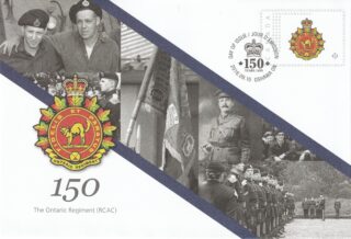 2016 Canada #S112 The Ontario Regiment (RCAC), 150th Anniversary SEC