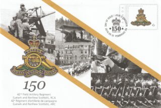 2016 Canada #S114 42nd Field Artillery Regiment (Lanark and Renfrew Scottish), RCA, 150th Anniversary SEC