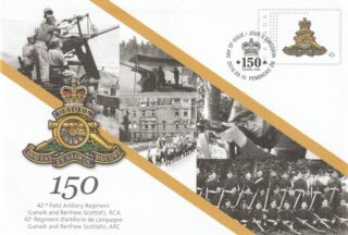2016 Canada #S114 42nd Field Artillery Regiment (Lanark and Renfrew Scottish), RCA, 150th Anniversary SEC